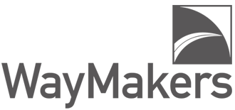 WayMakers logo, gray